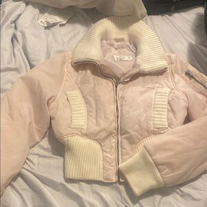 Arizona Jean Company Pink and Cream Jacket